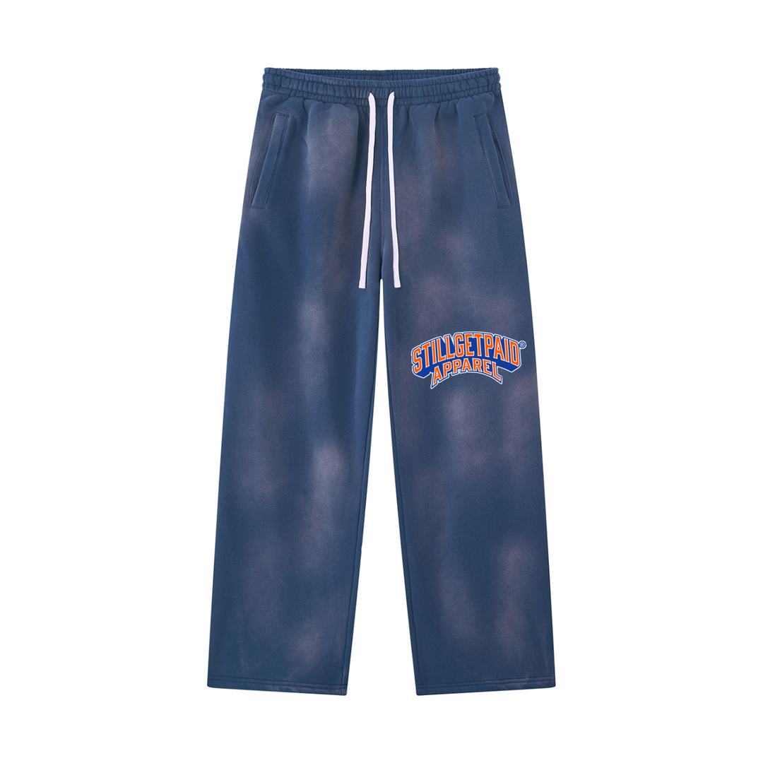 Unisex Sunfade Wide Leg Fleece Sweatpants