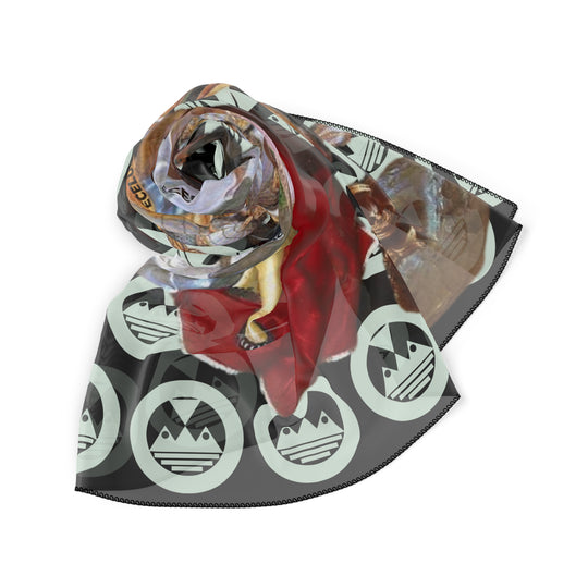 ECELUGICH® Poly Scarf Black Roman Military Leader who Became a Saint: Saint Maurice