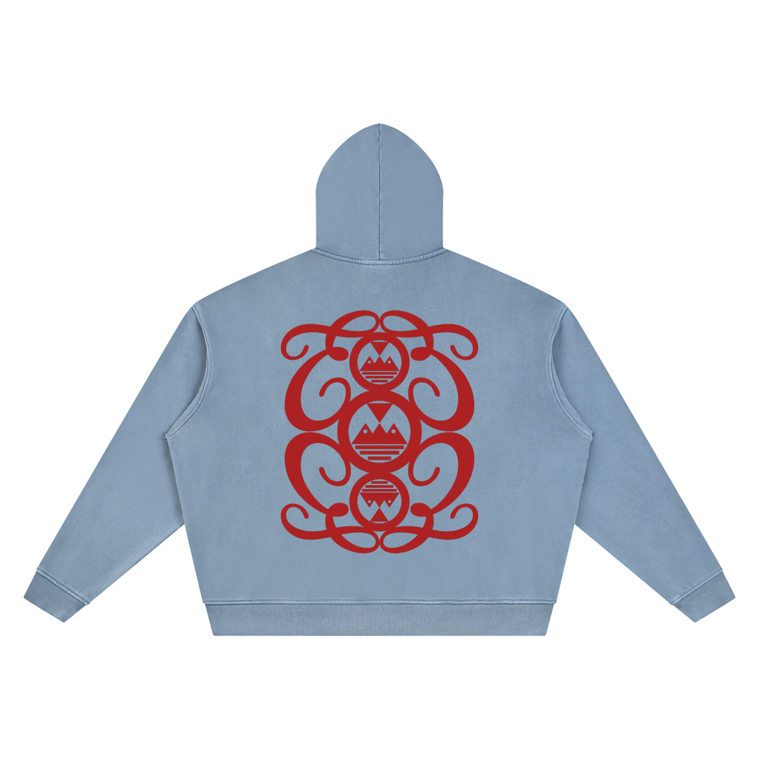 Unisex Vintage Wash Boxy Palazzo Albricci Perebrini Hoodie