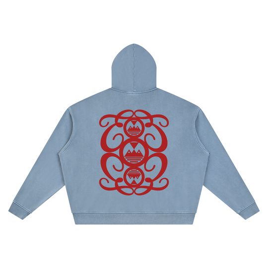 Unisex Vintage Wash Boxy Palazzo Albricci Perebrini Hoodie