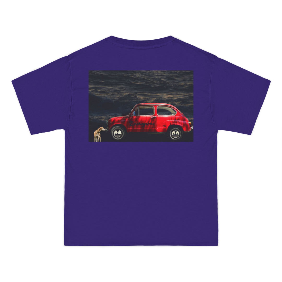 ECELUGICH® UNISEX OVERSIZE RED CAR TEE