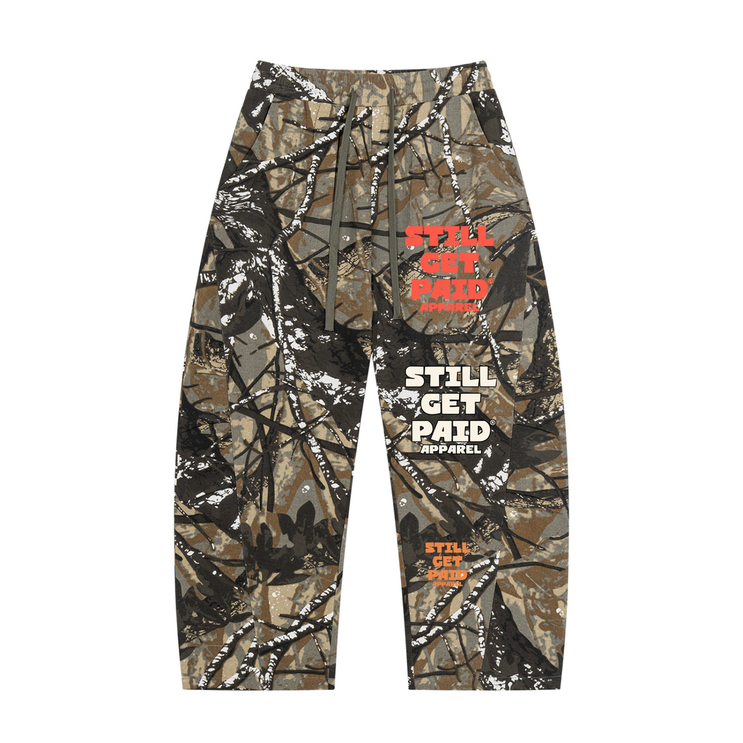 Unisex Tree Camo Barrel Leg Pants