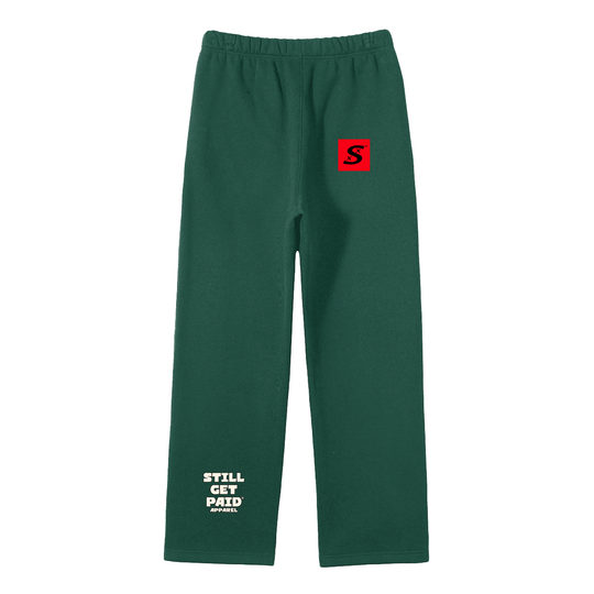 Unisex Solid Color Fleece Straight Leg Pants