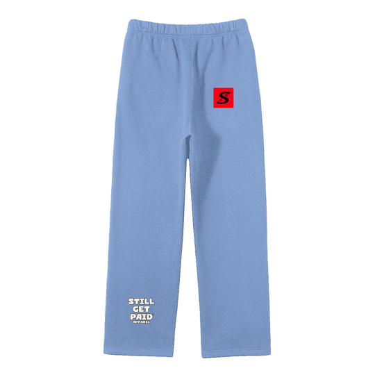 Unisex Solid Color Fleece Straight Leg Pants