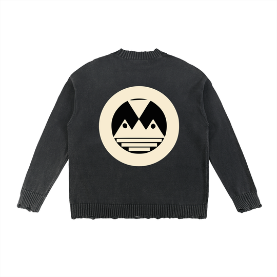 Vintage Washed Hand-Frayed Sweater