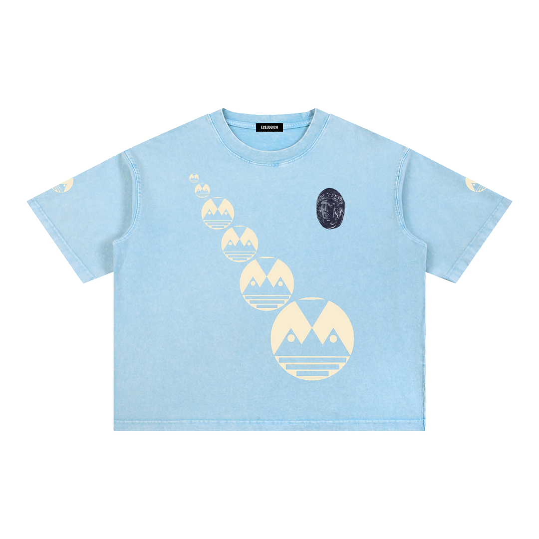 Mineral Wash Boxy Cotton T-Shirt