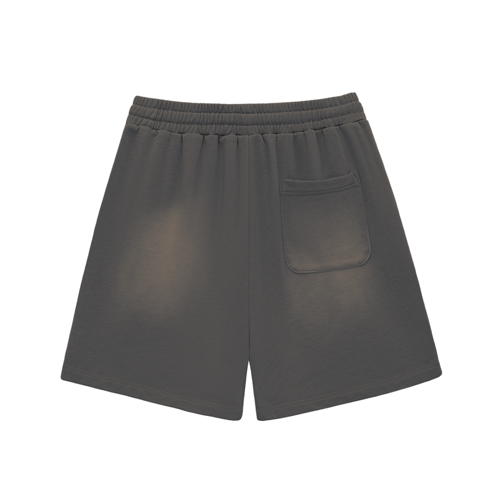 Sun Fade Raw Edge Cotton Penny Shorts