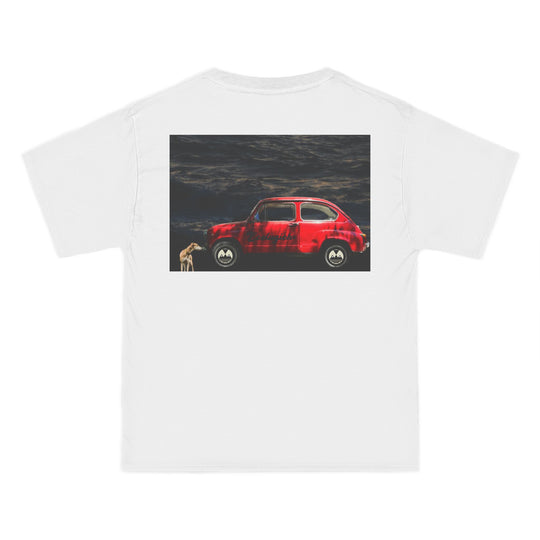 ECELUGICH® UNISEX OVERSIZE RED CAR TEE