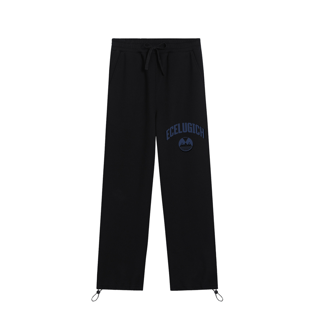Drawstring Straight-Leg Sweatpants