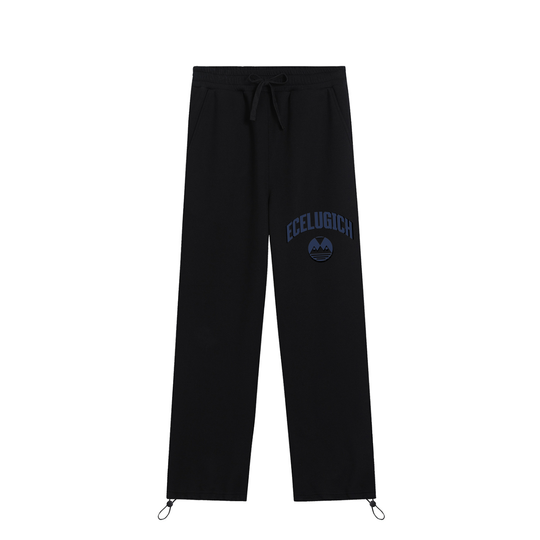 Drawstring Straight-Leg Sweatpants