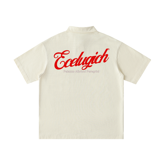 Loose Cotton Short-Sleeve Palazzo Albricci Perebrini Polo Shirt