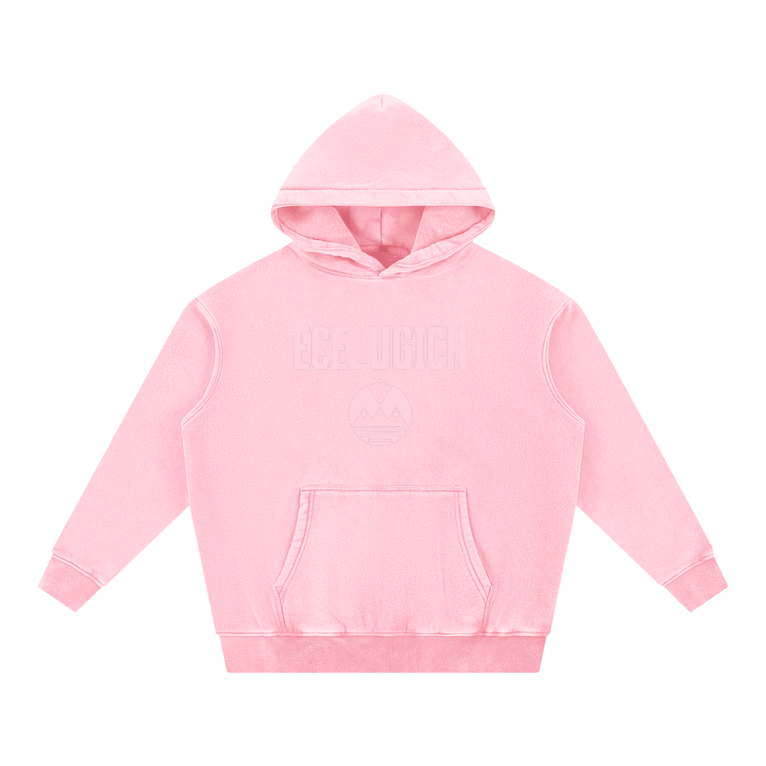 Snow Wash Fleece Oversize Hoodie