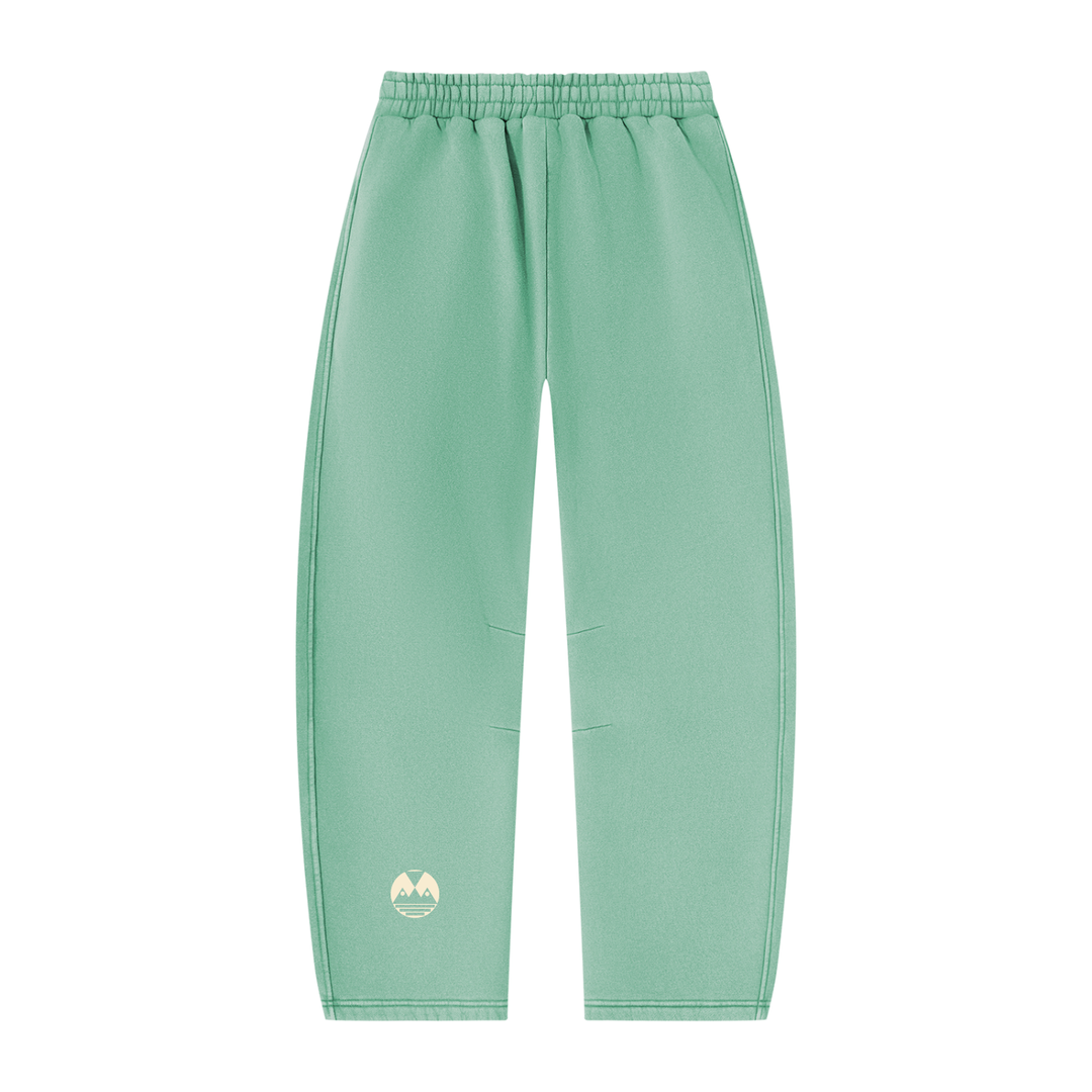 Unisex Vintage Wash Barrel Leg Fleece Sweatpants