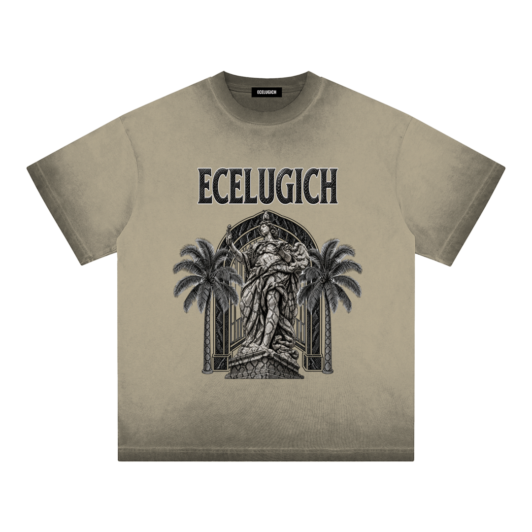 Reverse Dyed Loose Cotton T-Shirt
