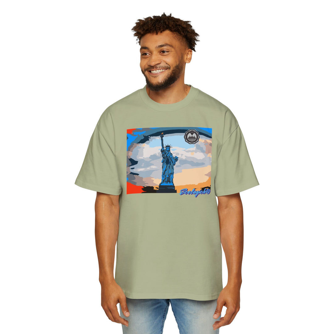 ECELUGICH® Men's Heavy Oversized Tee