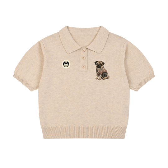 Women’s Knit Cotton Polo Shirt