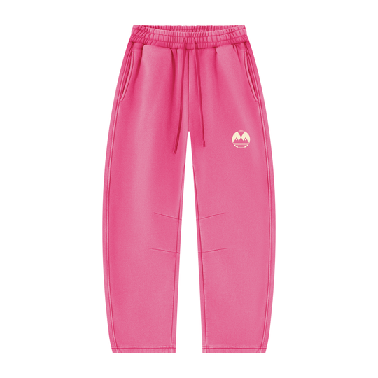 Unisex Vintage Wash Barrel Leg Fleece Sweatpants