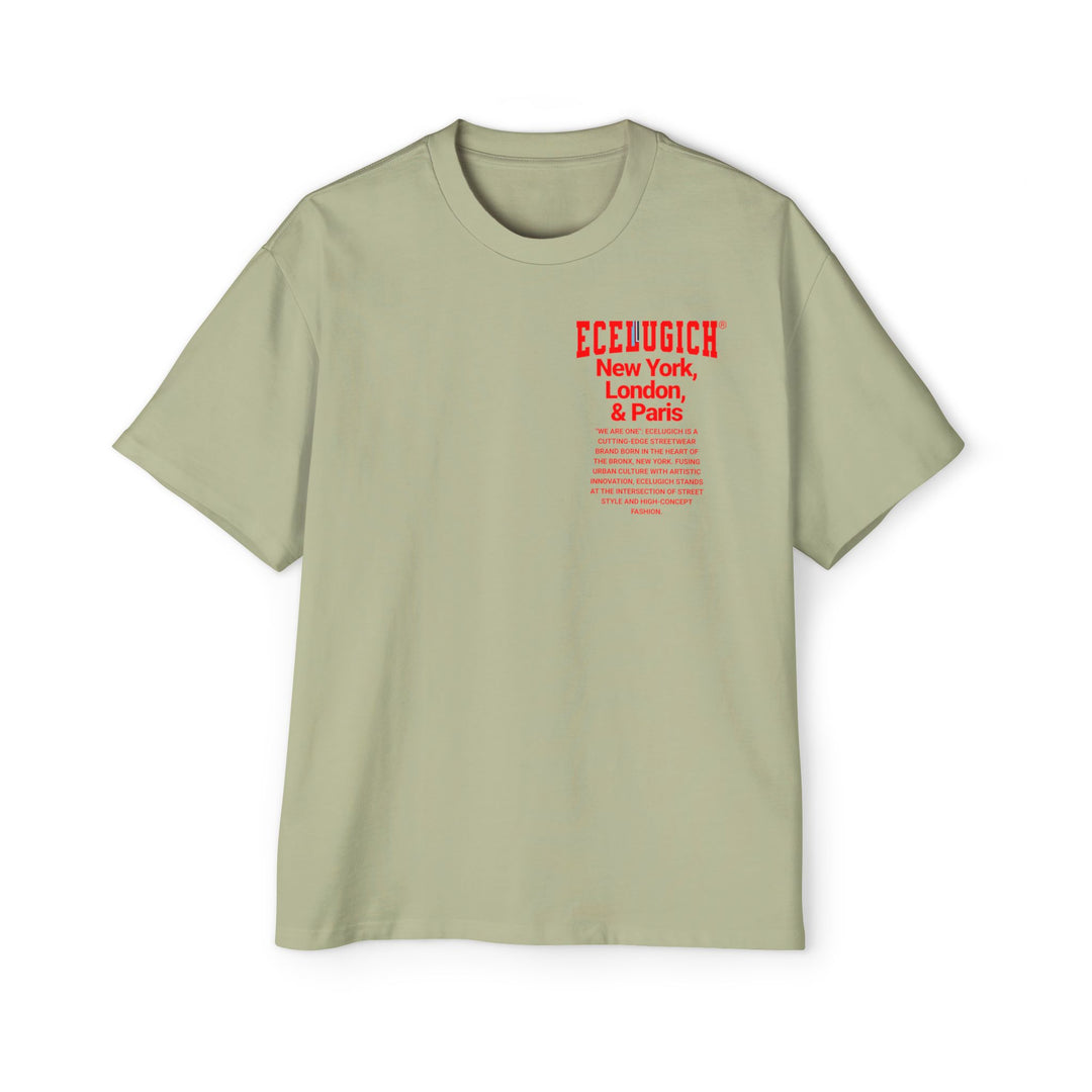 ECELUGICH® Men's Heavy Oversized Tee