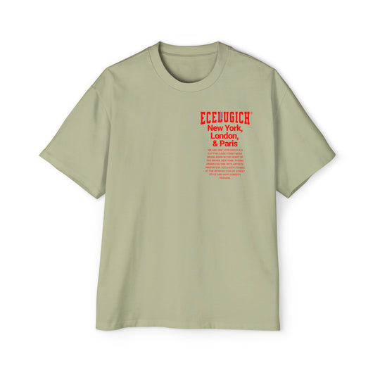 ECELUGICH® Men's Heavy Oversized Tee