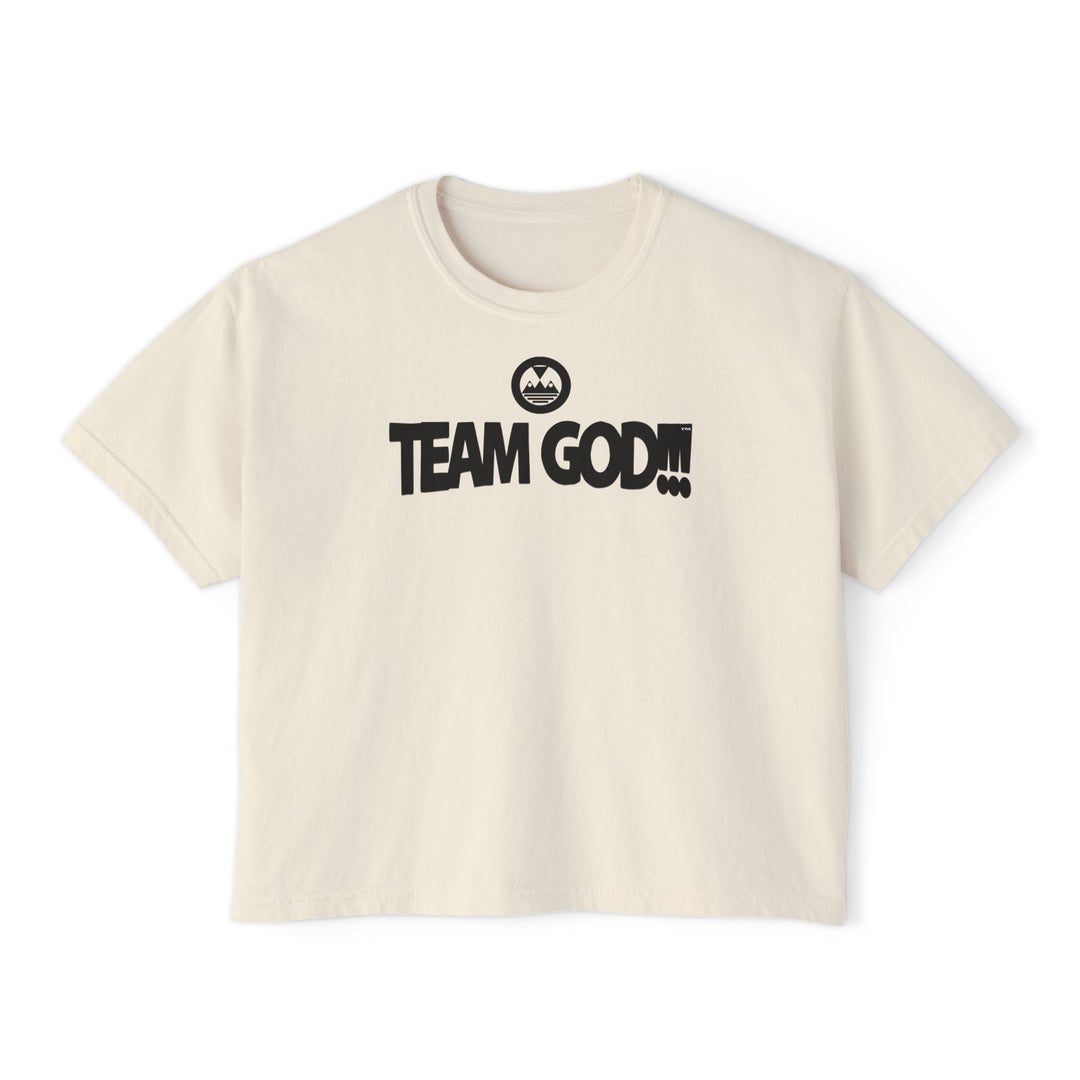 ECELUGICH® TEAM GOD!!! Women's Boxy Tee