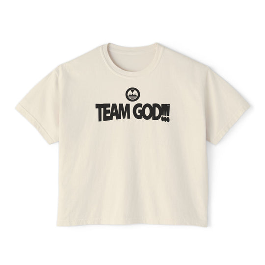 ECELUGICH® TEAM GOD!!! Women's Boxy Tee