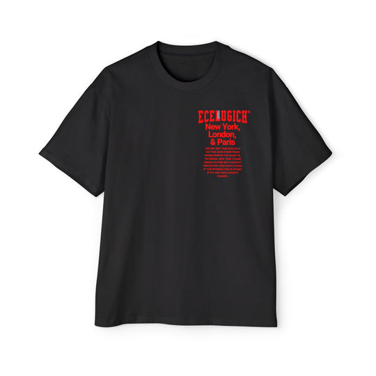 ECELUGICH® Men's Heavy Oversized Tee