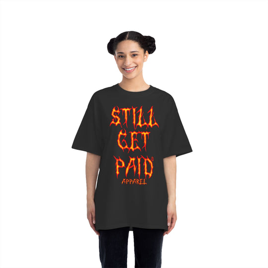 STILLGETPAID® APPAREL FIRE UNISEX OVERSIZE TEE SHIRT