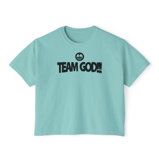 ECELUGICH® TEAM GOD!!! Women's Boxy Tee