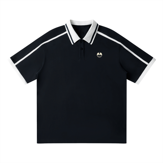 Unisex Contrast Piping Polo Shirt