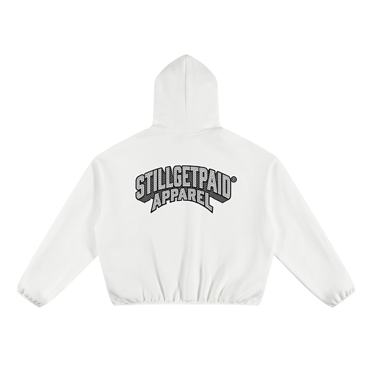 Unisex Boxy Piping Fleece Hoodie