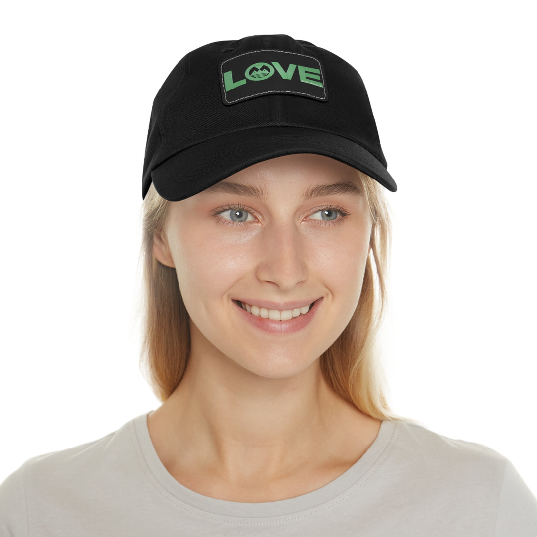 ECELUGICH Dad Hat with Leather Patch