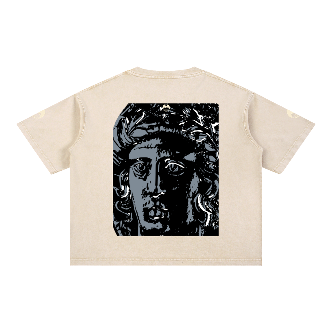 Mineral Wash Boxy Cotton T-Shirt