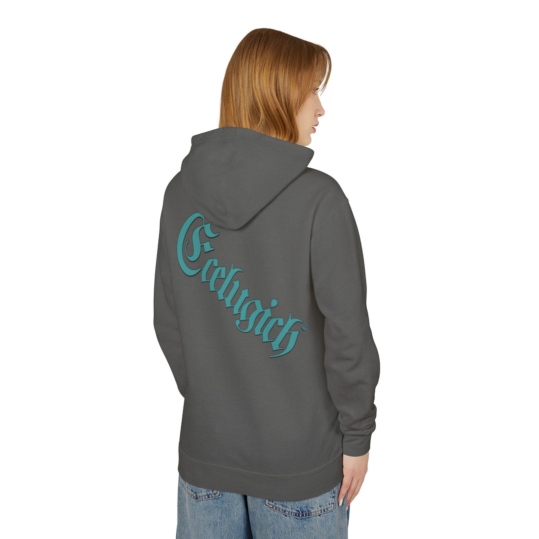 ECELUGICH® Walbaum Fraktur Cozy Unisex Lightweight Hooded Sweatshirt with Retro Typography