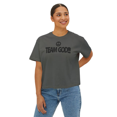ECELUGICH® TEAM GOD!!! Women's Boxy Tee