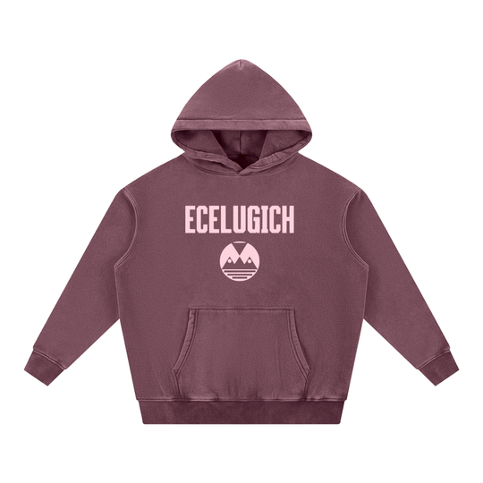 Snow Wash Fleece Oversize Hoodie