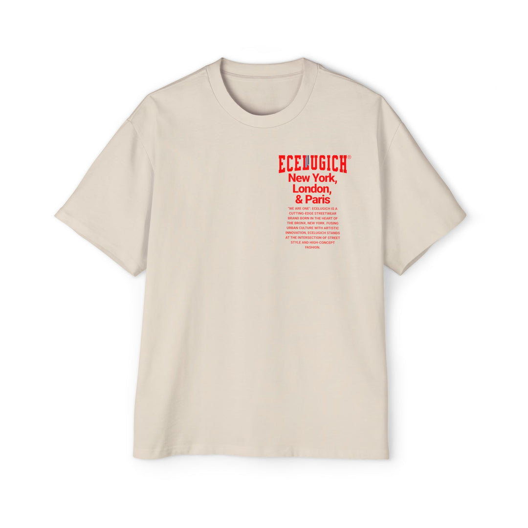 ECELUGICH® Men's Heavy Oversized Tee