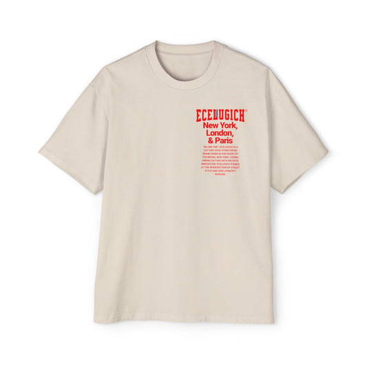 ECELUGICH® Men's Heavy Oversized Tee