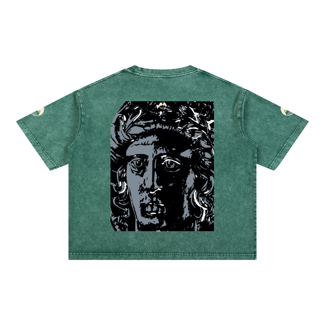 Mineral Wash Boxy Cotton T-Shirt