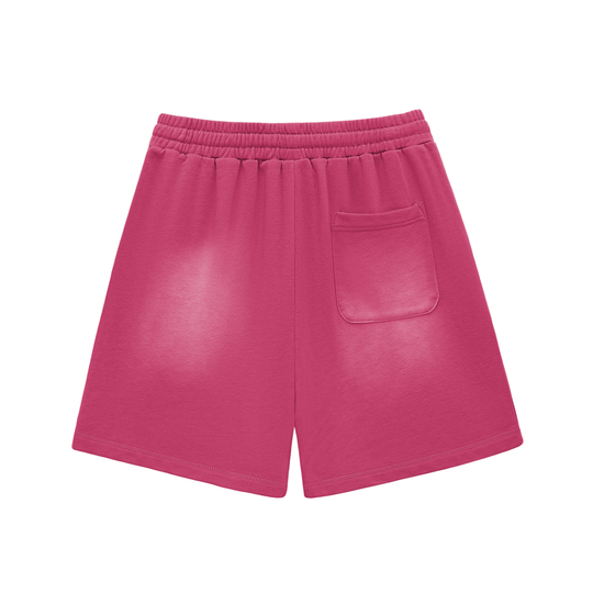 Sun Fade Raw Edge Cotton Penny Shorts