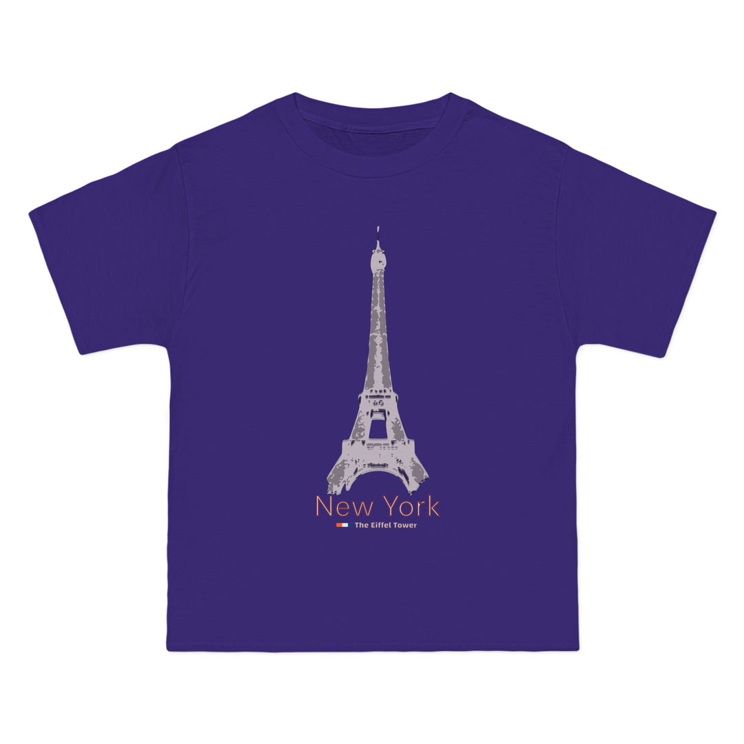 ECELUGICH® NEW YORK / EIFFEL TOWER UNISEX OVERSIZE TEE SHIRT