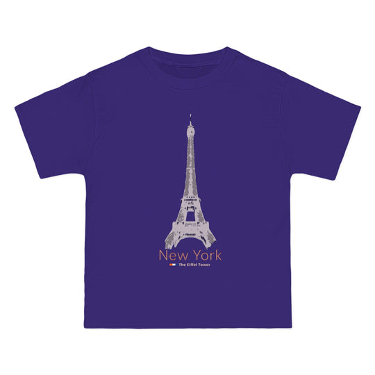 ECELUGICH® NEW YORK / EIFFEL TOWER UNISEX OVERSIZE TEE SHIRT