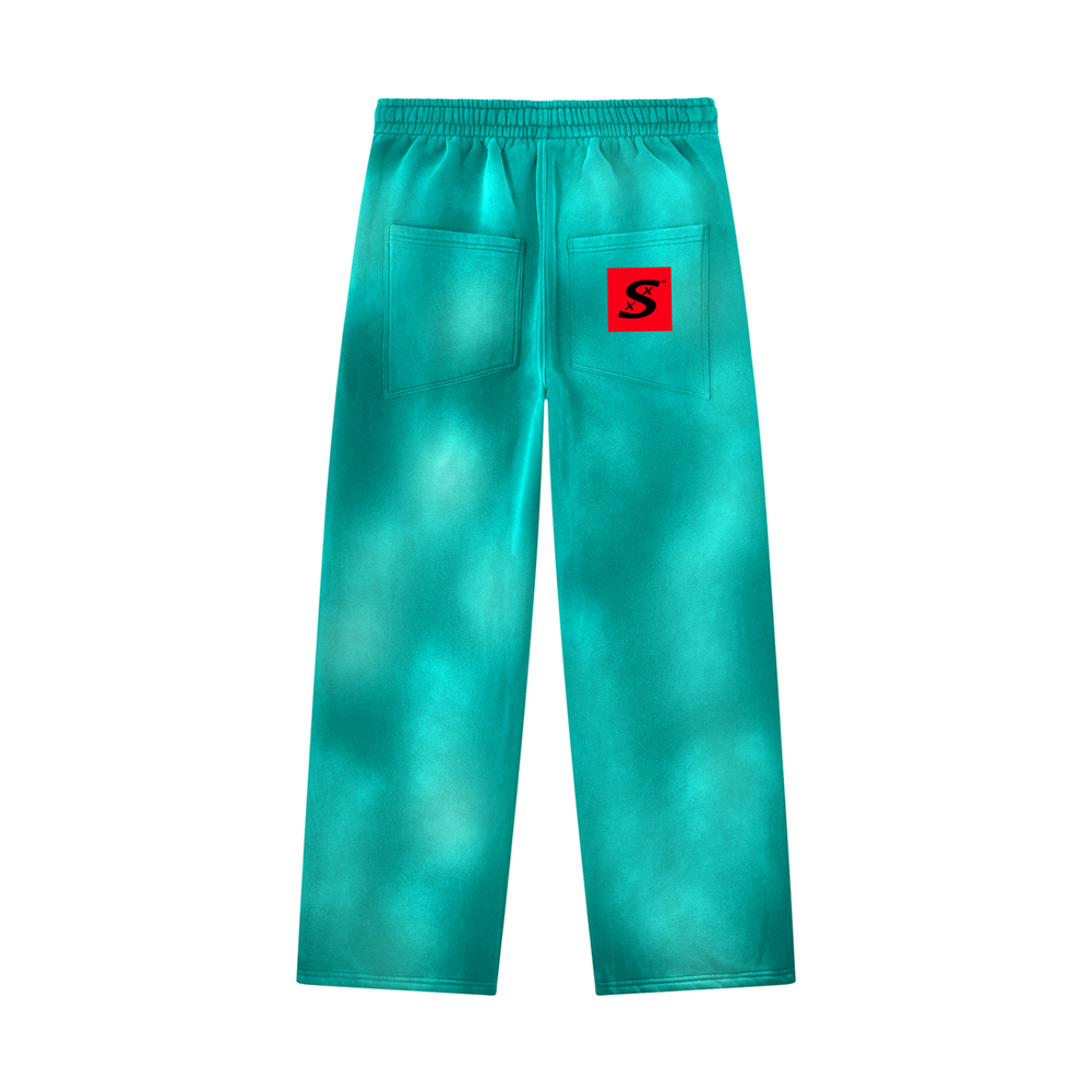 Unisex Sunfade Wide Leg Fleece Sweatpants