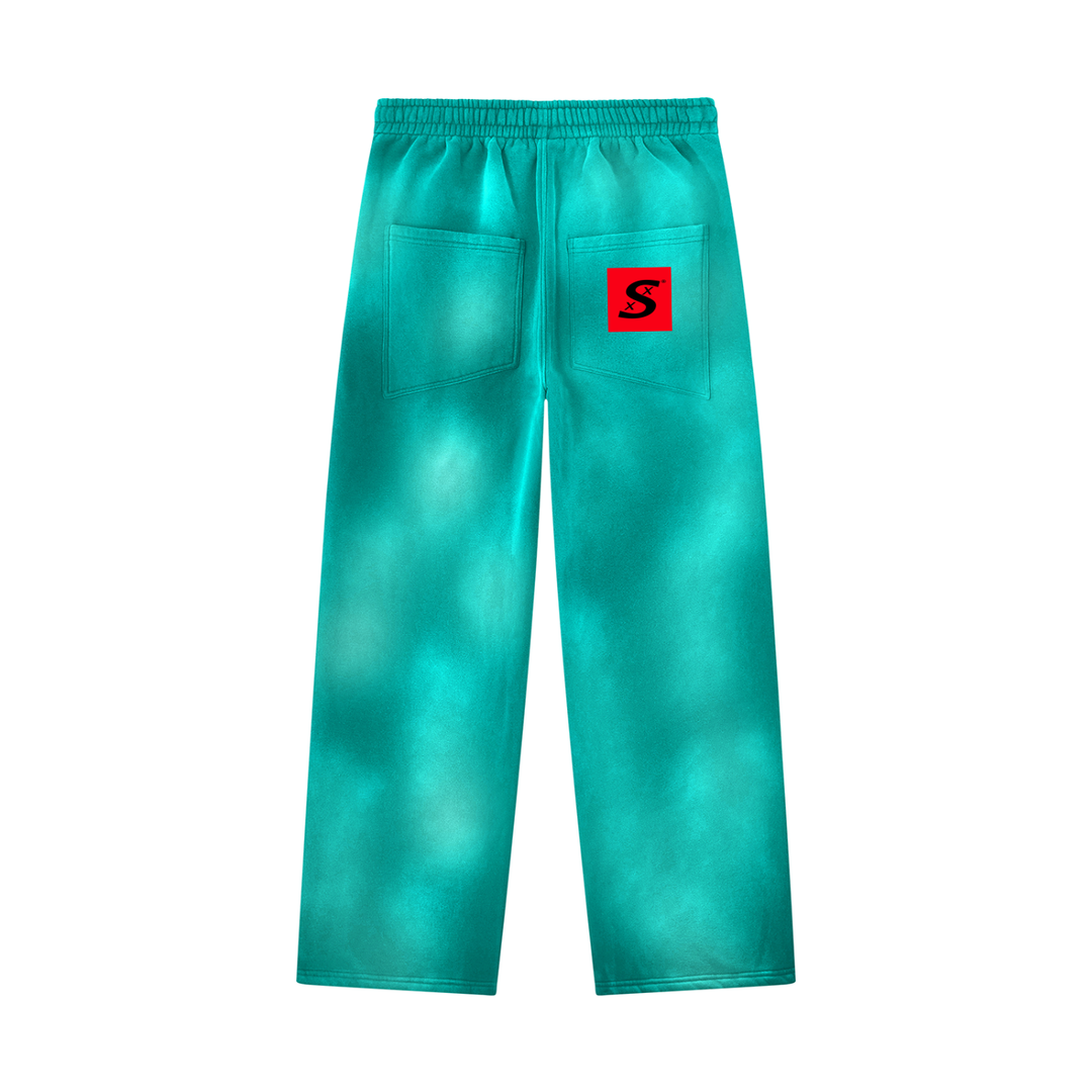 Unisex Sunfade Wide Leg Fleece Sweatpants