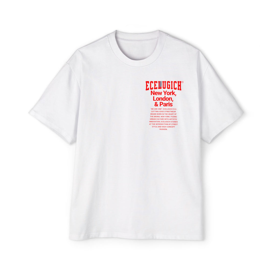 ECELUGICH® Men's Heavy Oversized Tee
