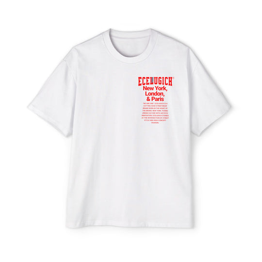 ECELUGICH® Men's Heavy Oversized Tee