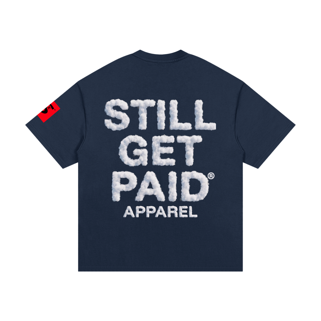 Heavyweight Cotton Cloud Stacked T-Shirt