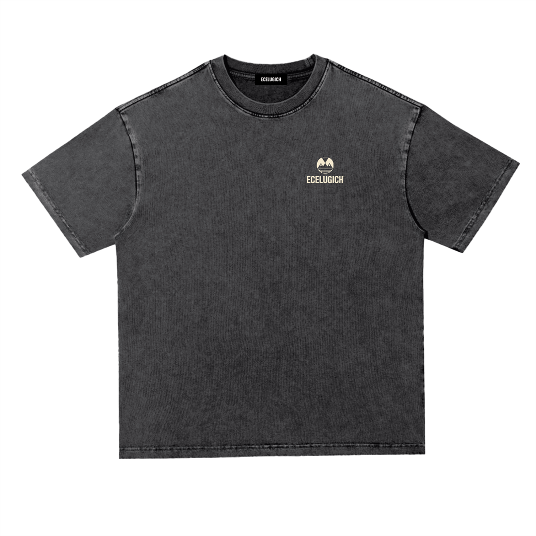 Snow Washed Heavyweight Oversize T-Shirt