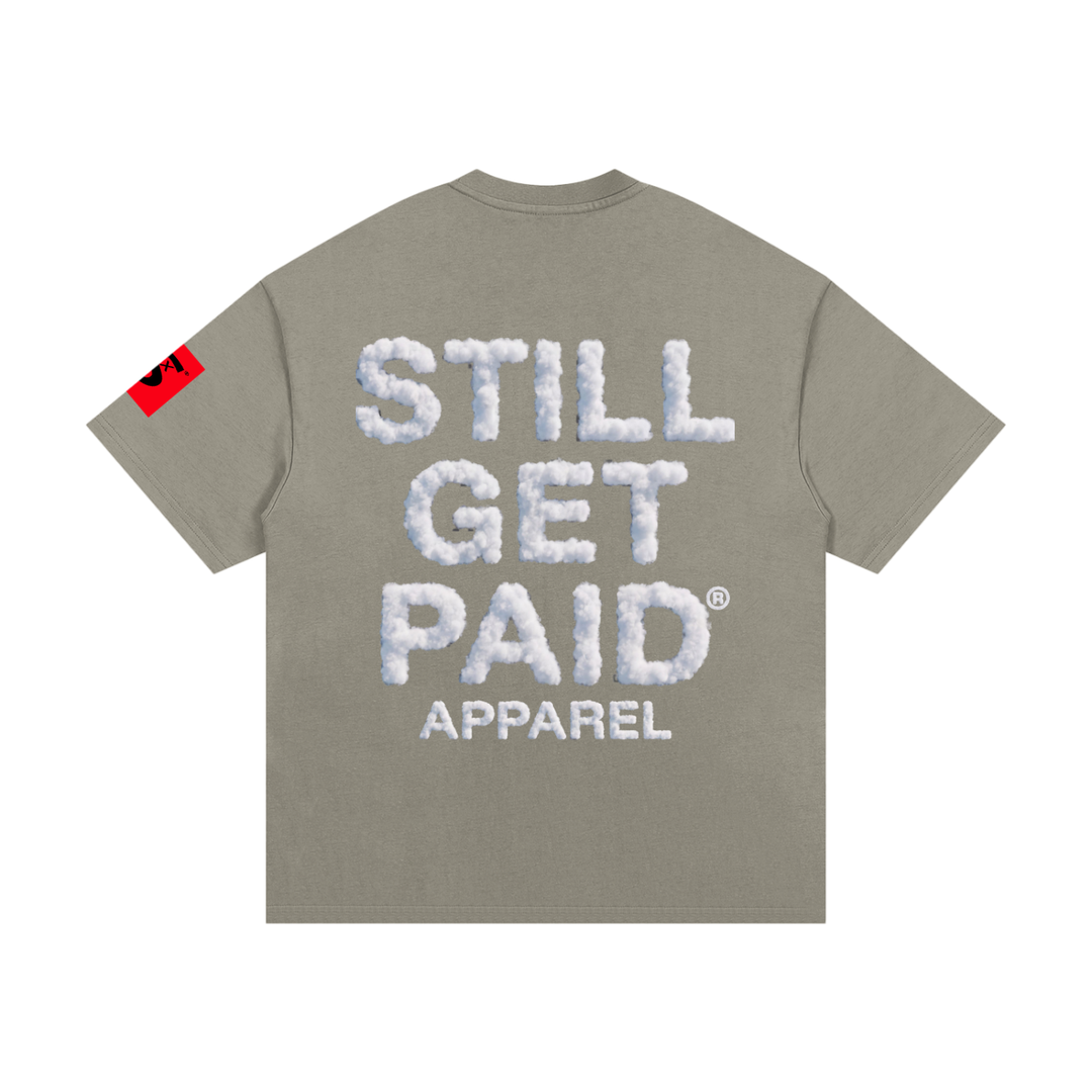 Heavyweight Cotton Cloud Stacked T-Shirt