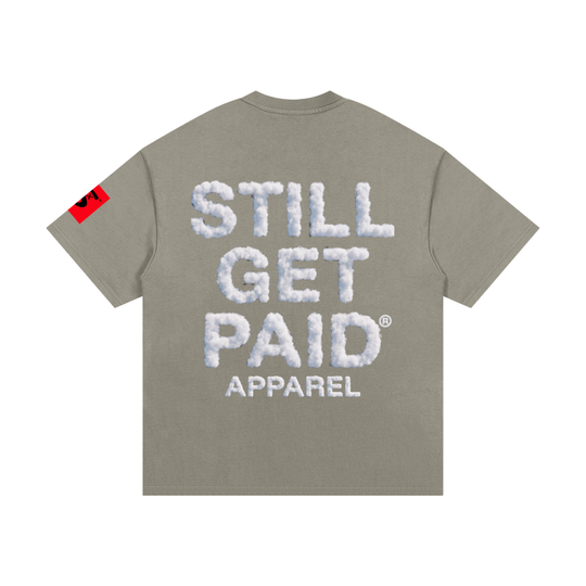 Heavyweight Cotton Cloud Stacked T-Shirt