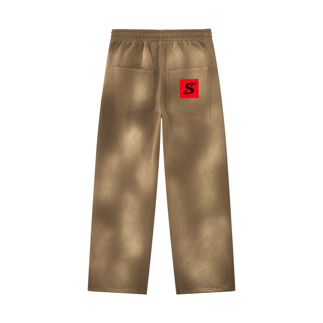 Unisex Sunfade Wide Leg Fleece Sweatpants